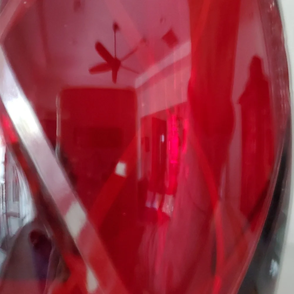 Cut to Clear RED Vase